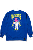 GOD OVERSIZED HEAVY SWEAT CREWNECK BLUE