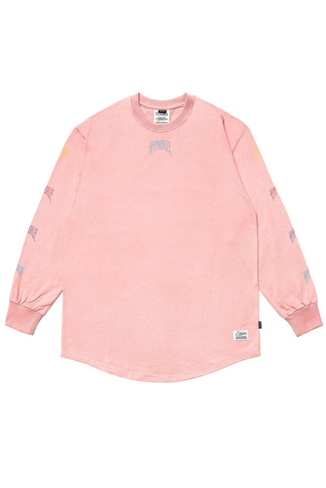 HYPNOTIZE LAYERED LONG SLEEVES T-SHIRTS PINK