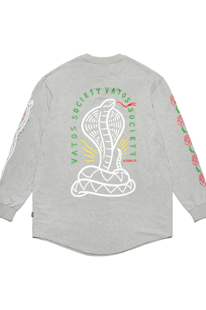 CLASSIC LAYERED LONG SLEEVES T-SHIRTS GREY