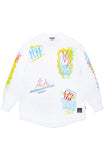 SPECULAR LAYERED LONG SLEEVES T-SHIRTS WHITE