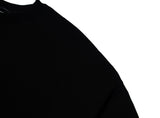 HANDWRITING OVERSIZED HEAVY SWEAT CREWNECK BLACK