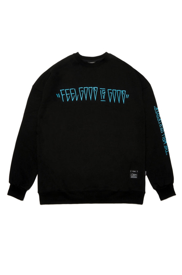 RABBIT GANG OVERSIZED HEAVY SWEAT CREWNECK BLACK