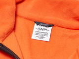 TRIANGLE FLEECE OVERSIZED ANORAK JACKET ORANGE