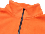 TRIANGLE FLEECE OVERSIZED ANORAK JACKET ORANGE