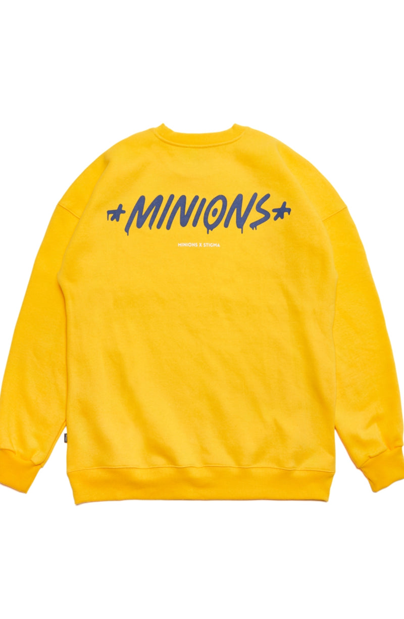 STIGMA X MINIONS OVERSIZED HEAVY SWEAT CREWNECK YELLOW
