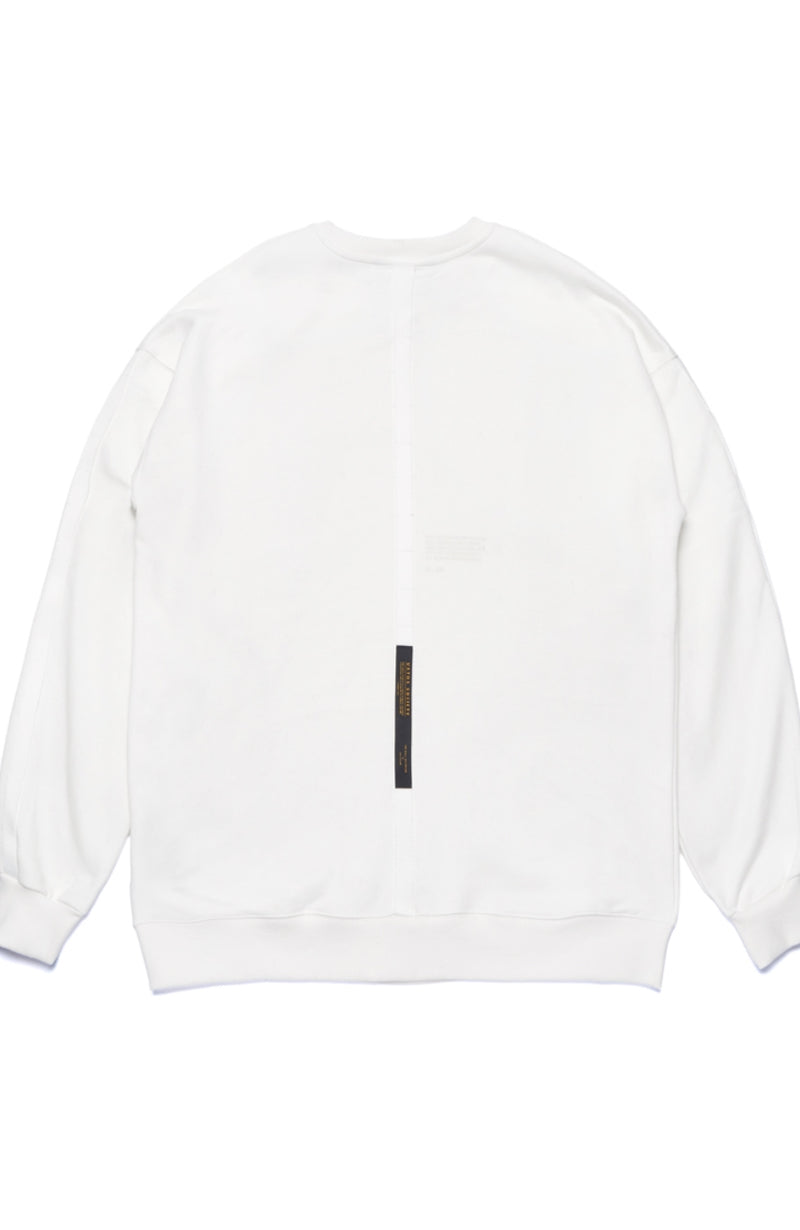 STGM TECH OVERSIZED HEAVY SWEAT CREWNECK WHITE
