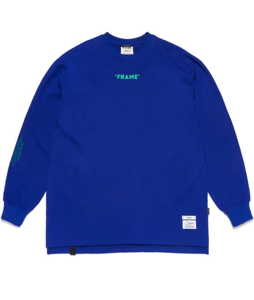 FRAME OVERSIZED LONG SLEEVES T-SHIRTS BLUE