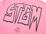 INFAMOUS PIGMENT OVERSIZED LONG SLEEVES T-SHIRTS NEON PINK