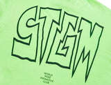 INFAMOUS PIGMENT OVERSIZED LONG SLEEVES T-SHIRTS NEON GREEN