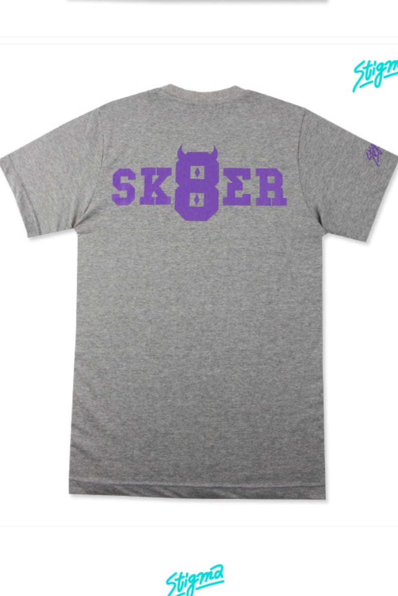 RESPECT-SK8TER TEE_MELANGE