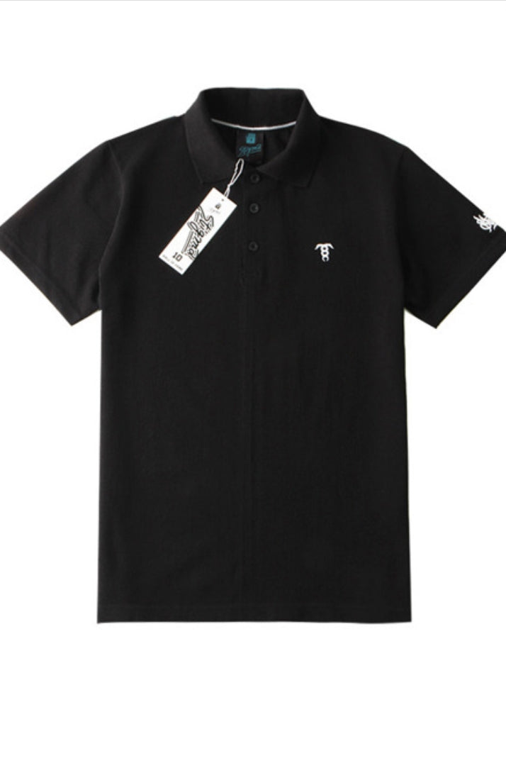 SHORT SLEEVES PIQUE T-SHIRTS_BLACK