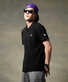 SHORT SLEEVES PIQUE T-SHIRTS_BLACK