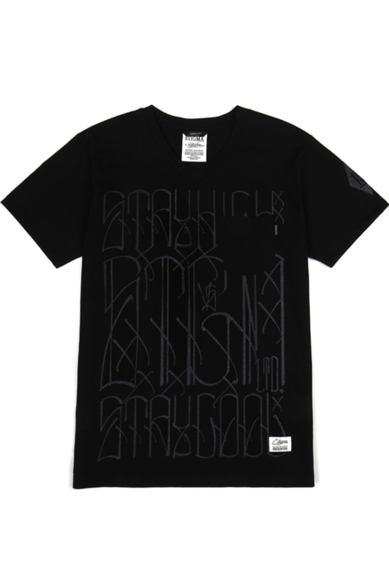 STEALTH V-NECK T-SHIRTS BLACK