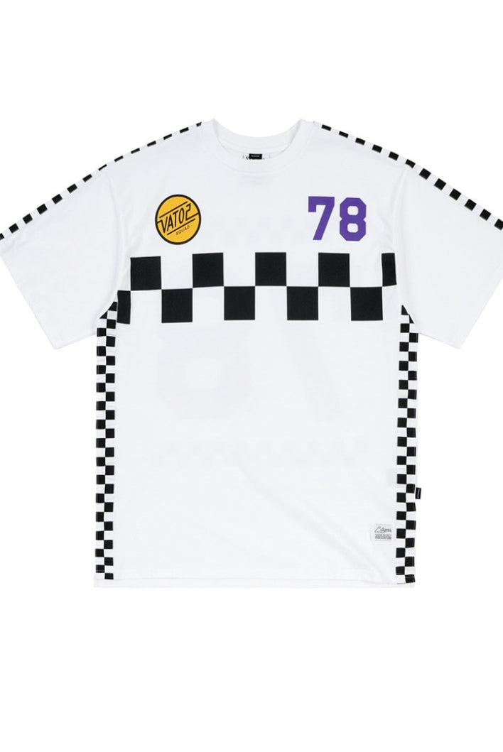 RACER OVERSIZED T-SHIRTS WHITE