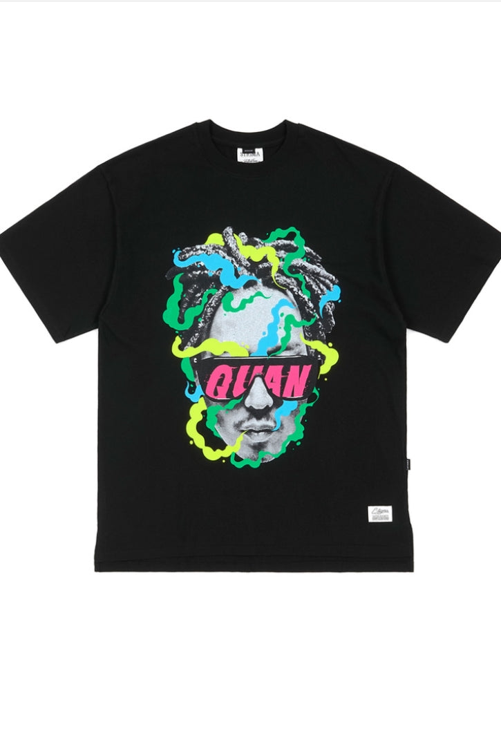 HAHA X STIGMA OVERSIZED T-SHIRTS BLACK