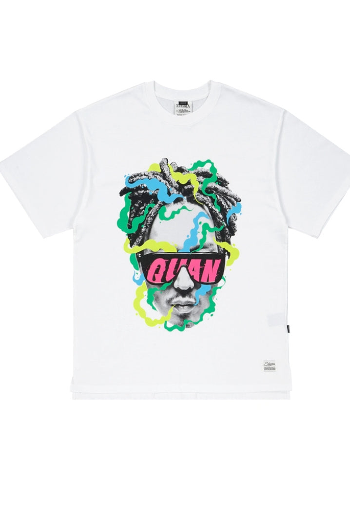 HAHA X STIGMA OVERSIZED T-SHIRTS WHITE