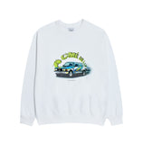 アクメドラビ(acme' de la vie) BLUE RACING CAR SWEATSHIRT WHITE