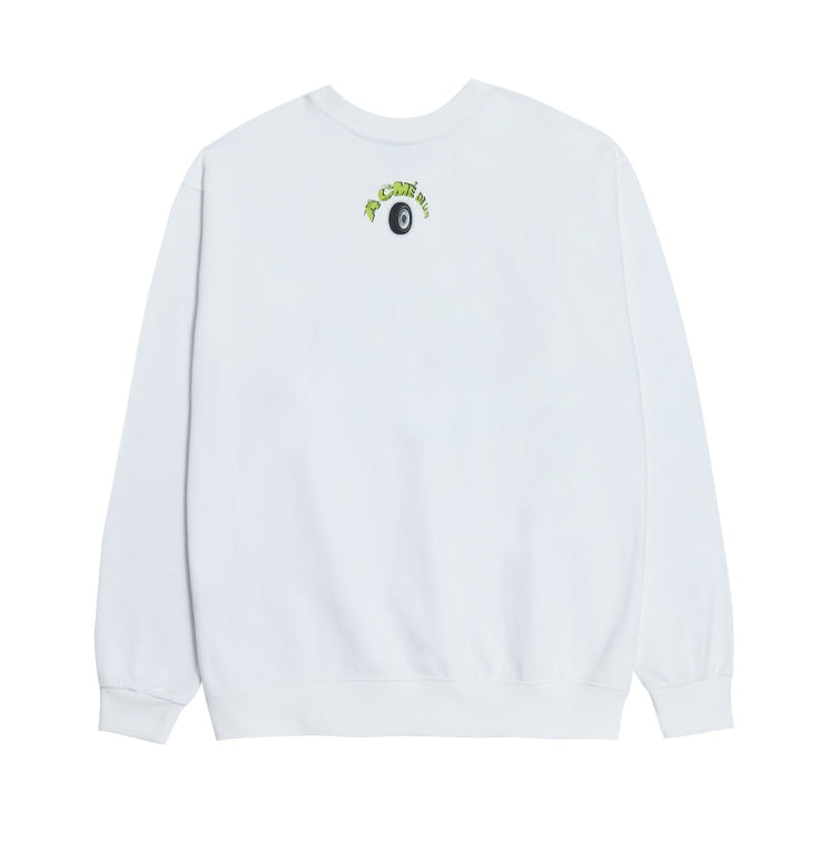アクメドラビ(acme' de la vie) BLUE RACING CAR SWEATSHIRT WHITE