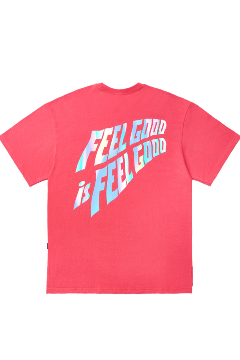 HOLOGRAM OVERSIZED T-SHIRTS PINK