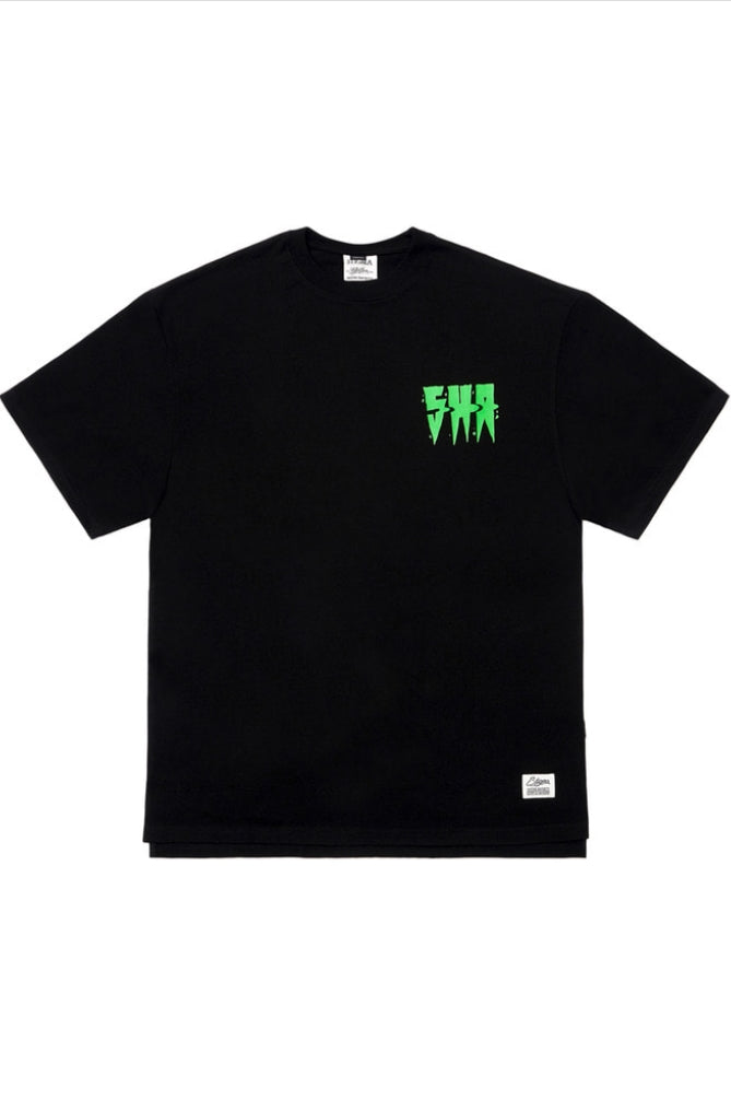 SPREAD OVERSIZED T-SHIRTS BLACK