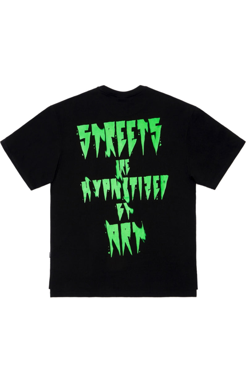 SPREAD OVERSIZED T-SHIRTS BLACK