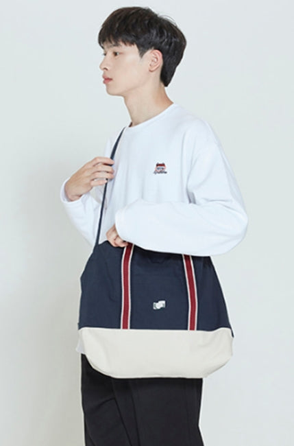 ロマンティッククラウン(ROMANTIC CROWN) RMTCRW STRIPE TOTE BAG_NAVY
