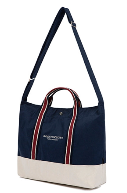 ロマンティッククラウン(ROMANTIC CROWN) RMTCRW STRIPE TOTE BAG_NAVY