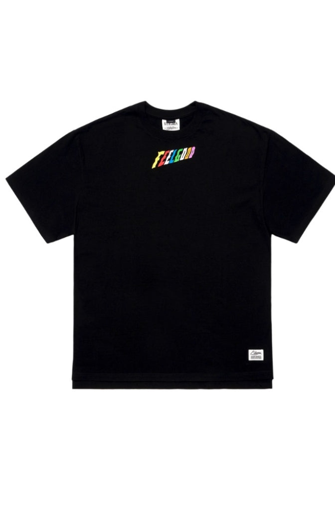RAINBOW OVERSIZED T-SHIRTS BLACK