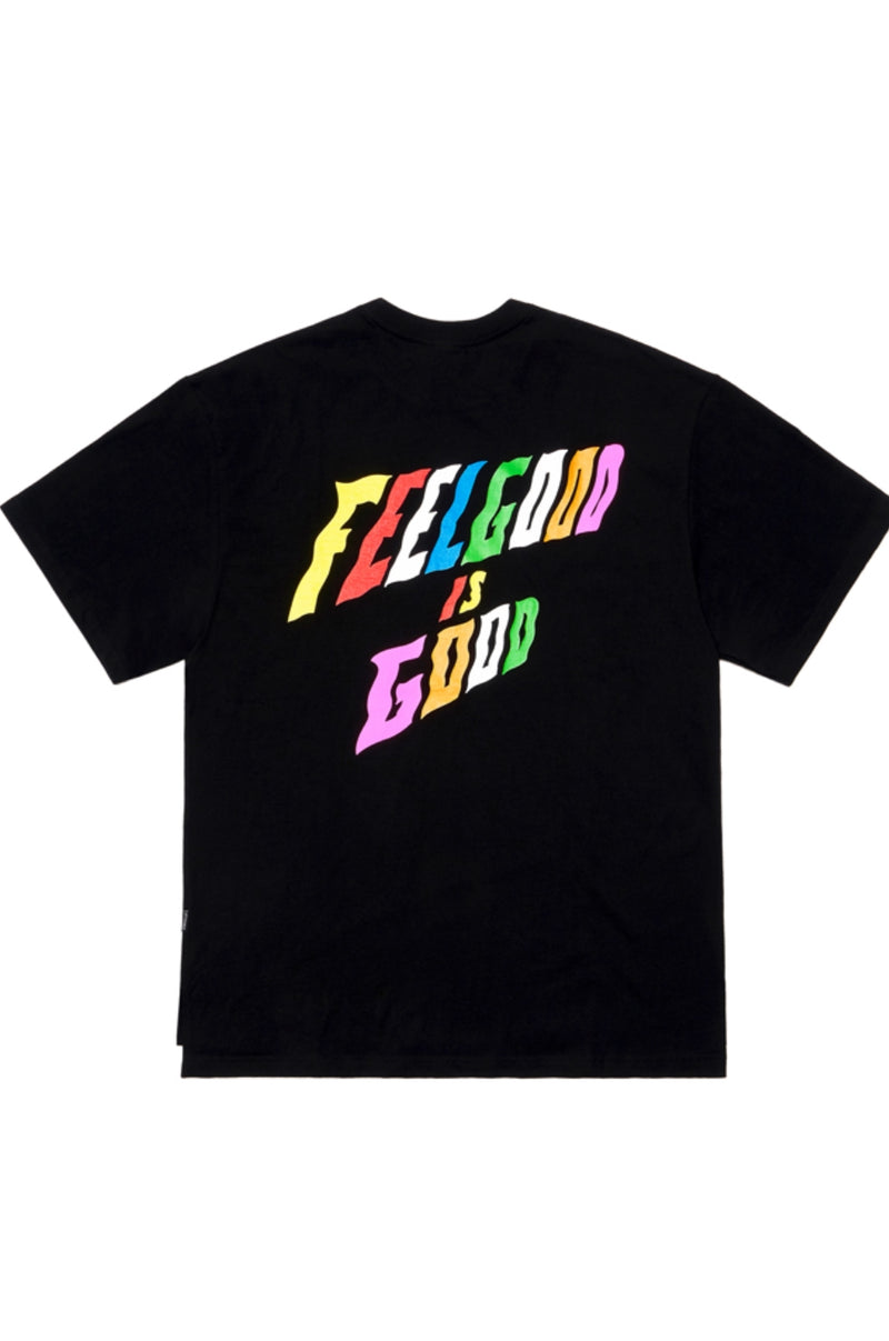 RAINBOW OVERSIZED T-SHIRTS BLACK