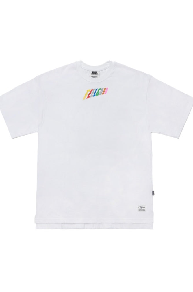 RAINBOW OVERSIZED T-SHIRTS WHITE