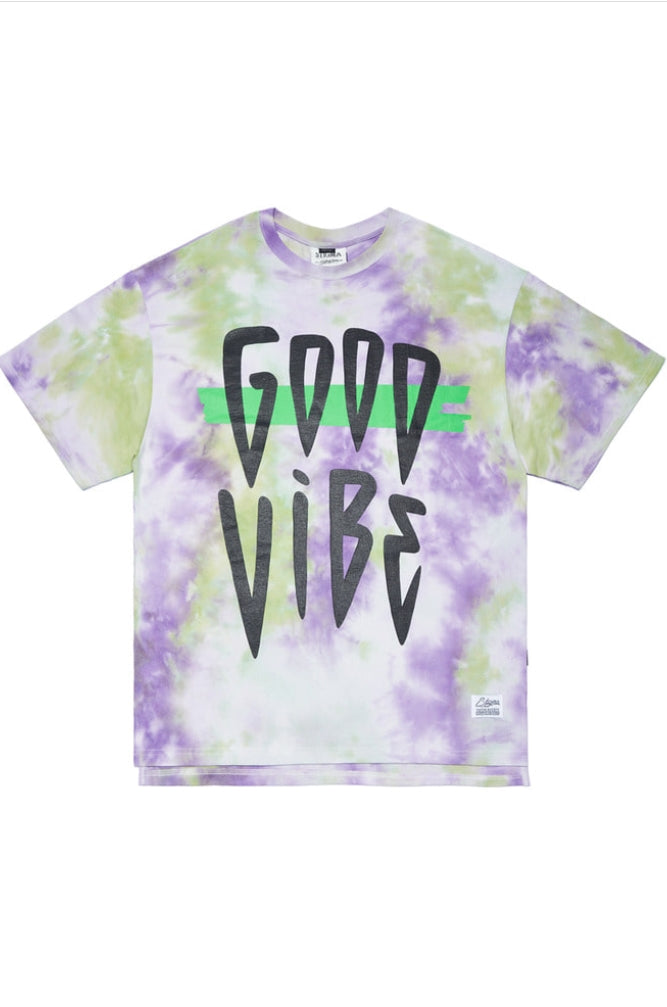 TIE DYE OVERSIZED T-SHIRTS PURPLE