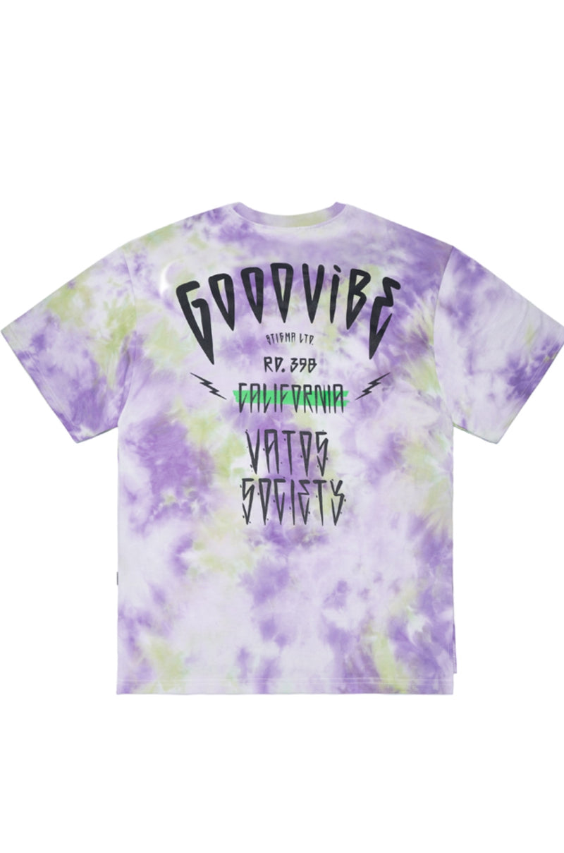 TIE DYE OVERSIZED T-SHIRTS PURPLE