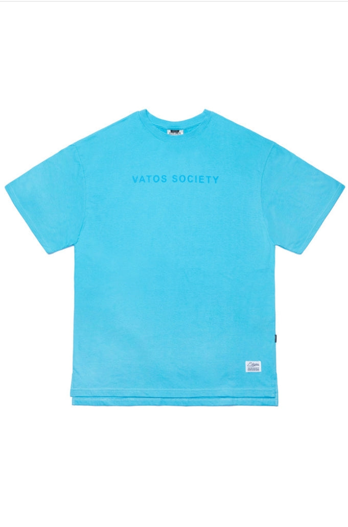 V COLORS OVERSIZED T-SHIRTS BLUE