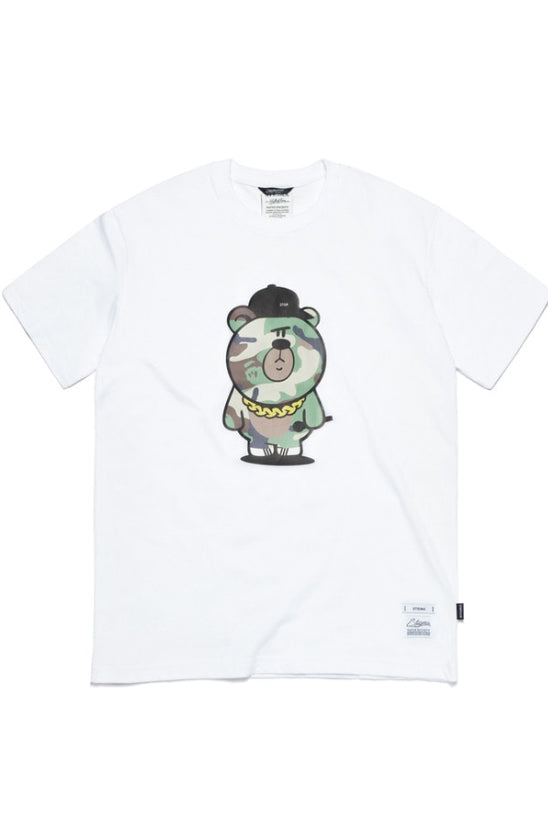CAMOUFLAGE BEAR T-SHIRTS WHITE