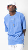 INFAMOUS PIGMENT OVERSIZED T-SHIRTS BLUE