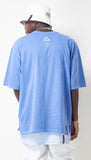 INFAMOUS PIGMENT OVERSIZED T-SHIRTS BLUE