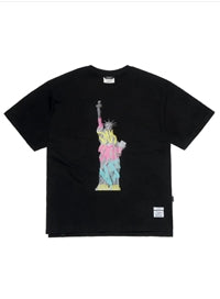 LIBERTY OVERSIZED T-SHIRTS BLACK