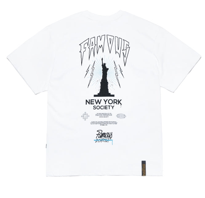 LIBERTY OVERSIZED T-SHIRTS WHITE