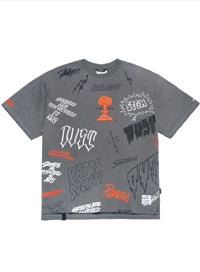 BOMB OVERSIZED T-SHIRTS GREY