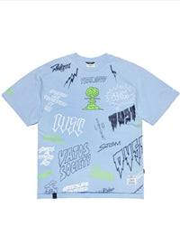 BOMB OVERSIZED T-SHIRTS SKY BLUE