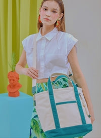 BBYB(ビービーワイビー) Tropical Market Bag (Medium) Green