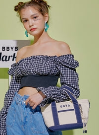 BBYB(ビービーワイビー) Tropical Market Bag (Mini) Navy