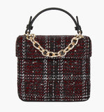 BBYB(ビービーワイビー) Tindy Tweed Square Bag (Red)