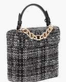 BBYB(ビービーワイビー) Tindy Tweed Square Bag (Black)