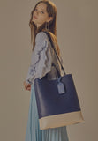 BBYB(ビービーワイビー) BRUNI Unisex Tote Bag (Peony Navy)