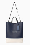 BBYB(ビービーワイビー) BRUNI Unisex Tote Bag (Peony Navy)