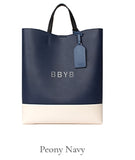 BBYB(ビービーワイビー) BRUNI Unisex Tote Bag (Peony Navy)