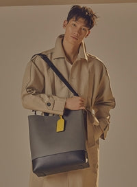 BBYB(ビービーワイビー) BRUNI Unisex Tote Bag (Charcoal Grey)