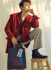 BBYB(ビービーワイビー) MARCE Unisex Tote Bag (Peony Navy)