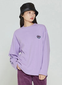 ロマンティッククラウン(ROMANTIC CROWN) RMTCRW LOGO LONG SLEEVE_PURPLE